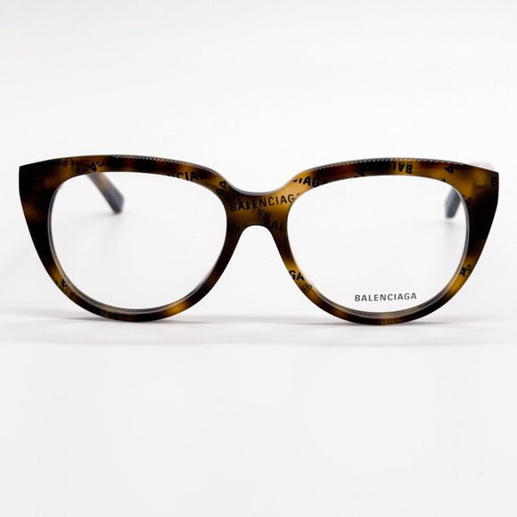 NEW BALENCIAGA EYEGLASSES BB0131O 008 ROUND OVAL HAVANA WOMEN EYEWEAR BALENCIAGA - Picture 5 of 9